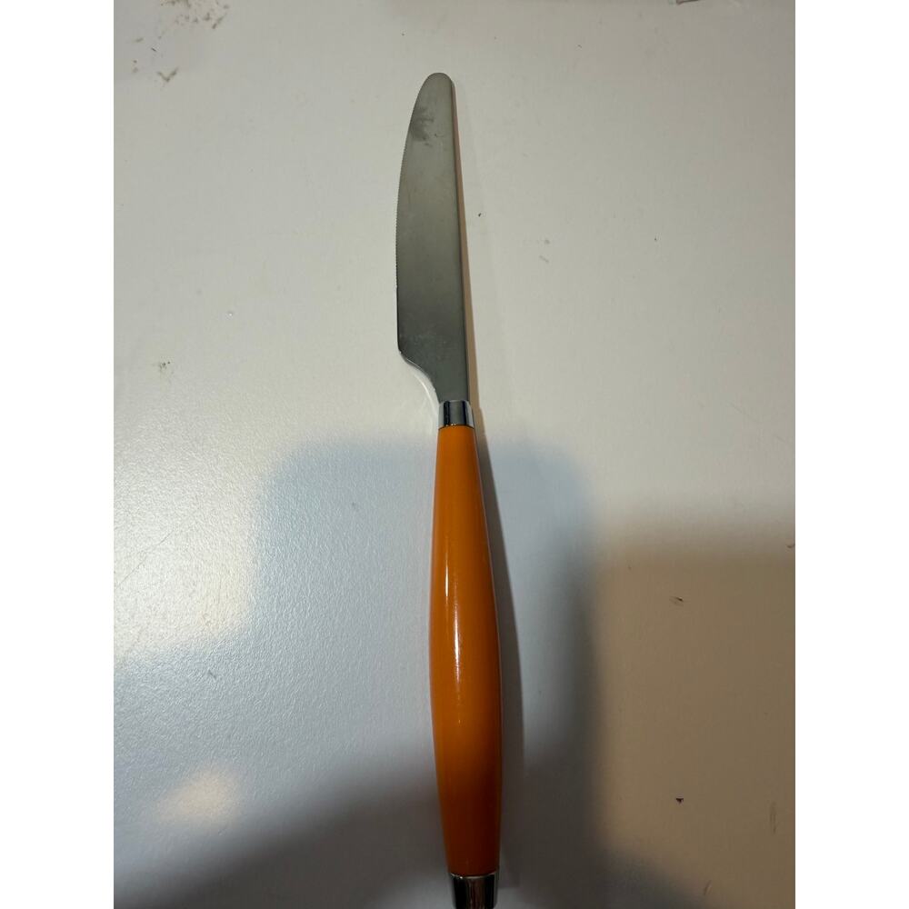 FIESTA dinner knife single Hostess Flatware Utensil Fiestaware Orange Silverware